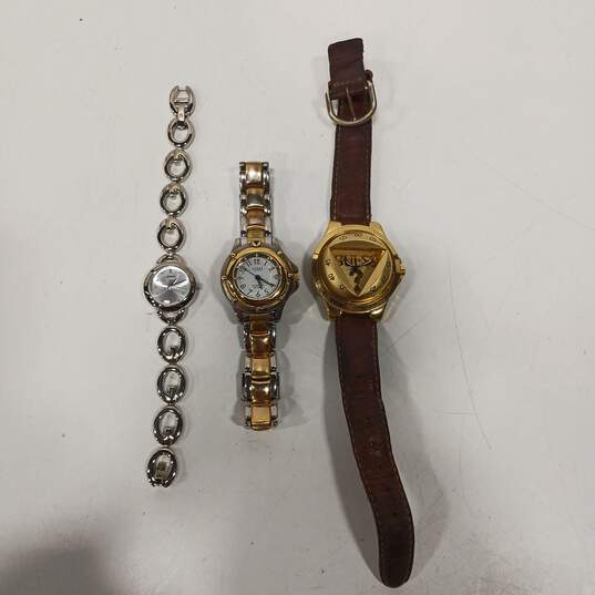 3pc Set of Women's Guess Assorted Watches image number 1