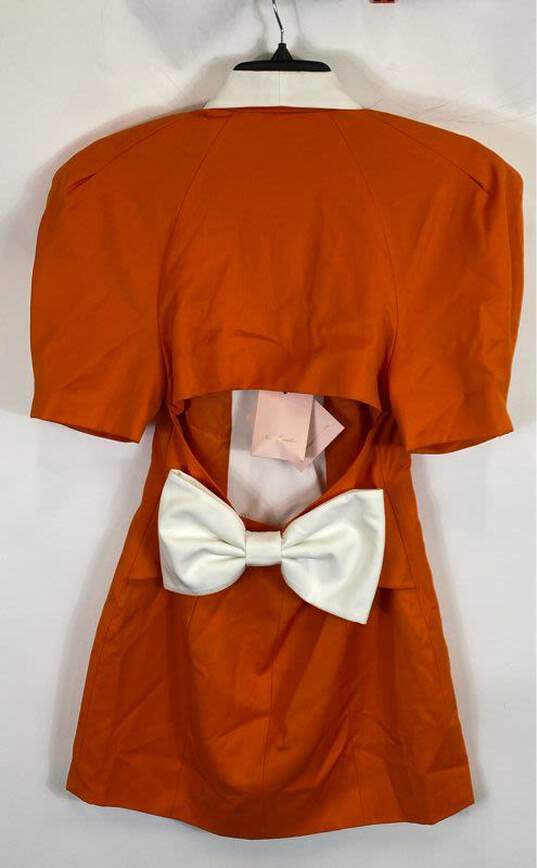 Nana Jacqueline Orange Mini Dress - Size Small image number 4