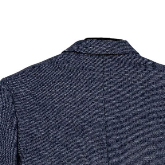 NWT Mens Blue Notch Lapel Single Breasted Two Button Blazer Size 44R image number 4