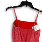 NWT Womens Red Heart Print Ruffle Spaghetti Strap A-Line Dress Size Medium image number 4