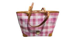 Pink Plaid Handbag