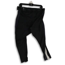 NWT Womens Black Tight Fit High Rise Pull On Skinny Leg Track Pants Size 2X