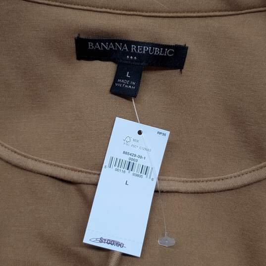 Banana Republic Brown Classic Suit Blazer 1 Button Adults Size L image number 3