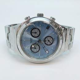 Swatch Irony Chronograph AG 1997 Swiss Quartz Stainless Steel Watch 138.7g alternative image
