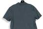 Mens Gray Short Sleeve Collared Front Two Button Polo Shirt Size Large image number 4