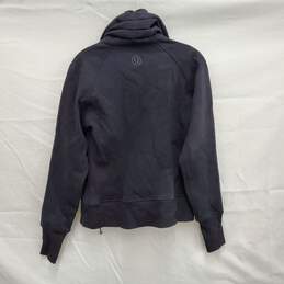 Lululemon Athletica WM's Full Zip Cotton Fleece Dark Charcoal Jacket Size 6 alternative image