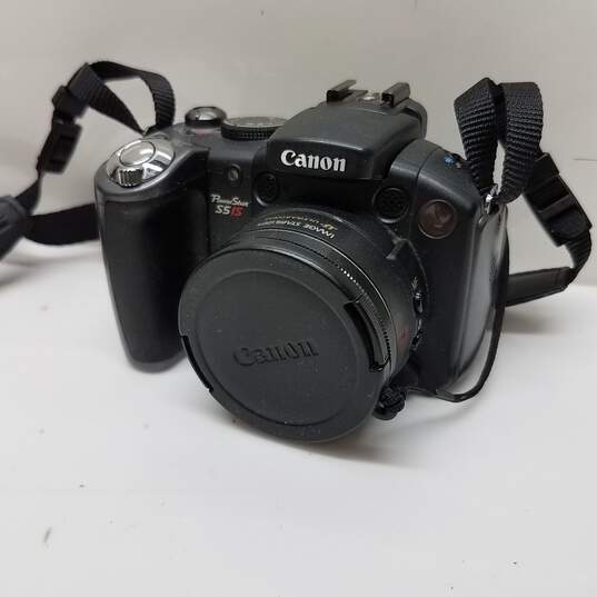 Canon PowerShot S5 IS 8.0MP 12x Zoom Flip Screen Compact Digital Bridge Camera image number 1