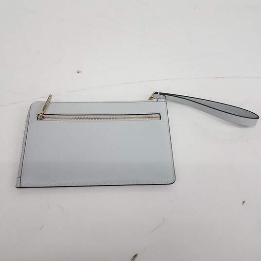 Kate Spade Grey Leather Zip Around Wallet image number 2