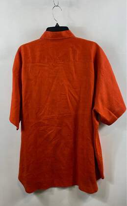 Tommy Bahama Mens Orange Short Sleeve Spread Collar Button-Up Size 2XL alternative image