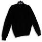 NWT Mens Black Crew Neck Long Sleeve Knitted Pullover Sweater Size Medium image number 1