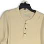 Eddie Bauer Mens Tan Long Sleeve Thermal Waffle Knit Henley T-Shirt Size XL image number 3