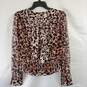Bebe Women Brown Leopard Blouse M NWT image number 2