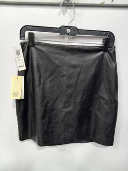 Wilfred New Oracle Black Leather Skirt Size 8 NWT alternative image