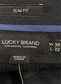 Lucky Brand Men Black Dress Pants 36 X 32 NWT image number 3