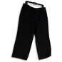 NWT Womens Black Classic High Rise Back Zip Capri Pants Size 16 image number 2