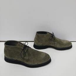 Donald Pliner Men's Olive Green Suede Dress Shoes Size 11 alternative image