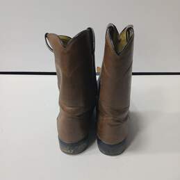Men's Brown Western Boots Size 11D alternative image