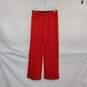 Banana Republic Red Wool High Rise Straight Leg Pant WM Size 2 NWT image number 1