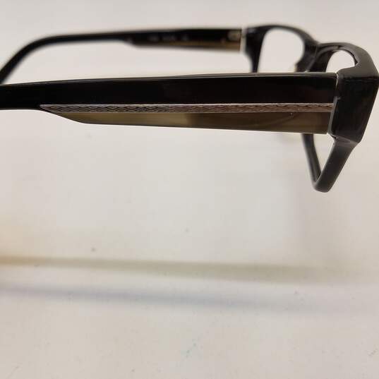 John Varvatos Black Browline Eyeglasses Frame image number 3