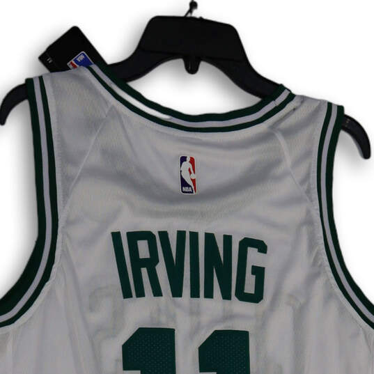 NWT Mens Green White Boston Celtics Kyrie Irving #11 NBA Jersey Size 48 image number 4