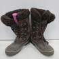 Womens Nordic 744065 Brown Leather Lace Up Round Toe Mid Calf Winter Boots Sz 7M image number 1