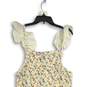 NWT Womens Multicolor Floral Square Neck Smocked Midi Bodycon Dress Size L image number 4