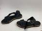Women's Attilo Giustileo Leather Leombroni Size 39 Black Buckle Sandals image number 2