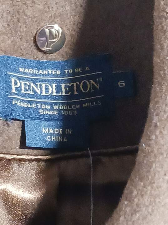 Pendleton Brown Trench Coat Size 6 image number 3