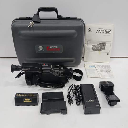 Minolta Master Series-8 80 Video Camera w/ Case & Accessories image number 1