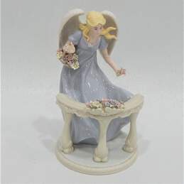 2005 Members Mark Porcelain Angel W/ Flowers Figurine