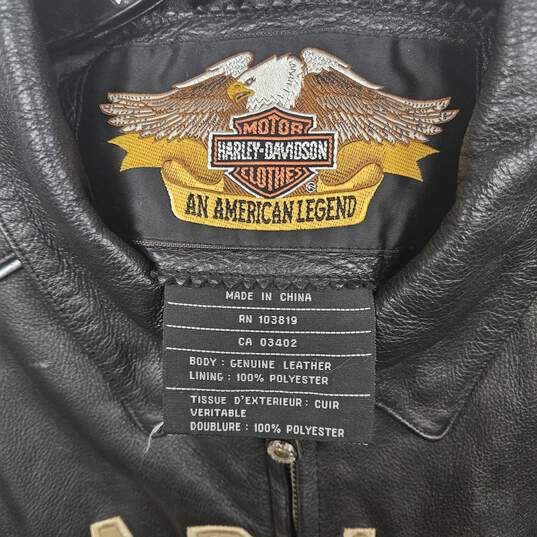 Harley-Davidson An American Legend Black Leather Jacket image number 3