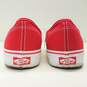 Vans Authentic Red Canvas Casual Shoes Men's Size 11 image number 5