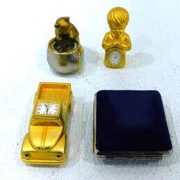 VTG Novelty Elgin Miniature Quartz Clock Collectibles