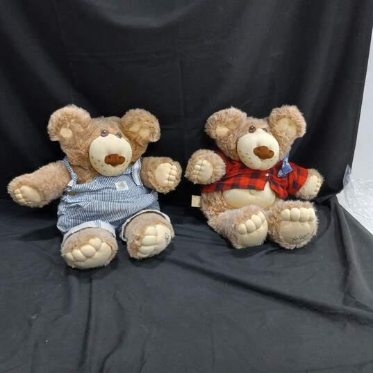 2 Vintage Furskins Plush Bears-193-1984 image number 1