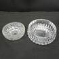 Pair of Clear Cut Crystal Bowls image number 2