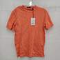 NWT Theory WM's 100% Cotton Orange & White Tigerlilly Feeder T-Shirt Size XS image number 1
