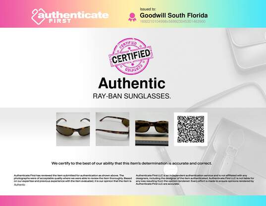Authentic Mens RB4115 Black Full Rim Lightweight Classic Wrap Sunglasses image number 2
