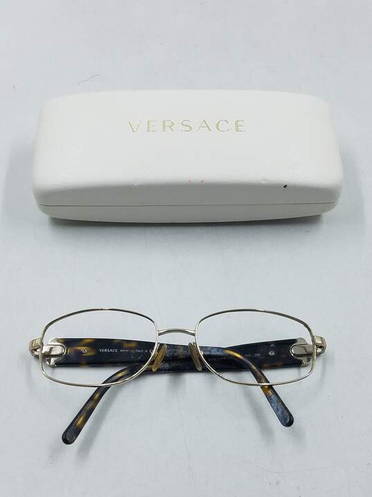Versace Silver Rectangle Eyeglasses image number 1