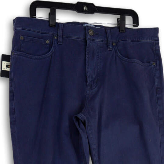 NWT Mens Blue Denim Medium Wash 5-Pocket Design Straight Leg Jeans Sz 36X30 image number 3