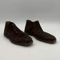 Mens 15007-245 Brown Leather Square Toe Pull-On Chelsea Boots Size 10 D image number 2