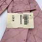 NWT Mens Pink Silk Geometric Four-In-Hand Keeper Loop Designer Neck Tie image number 4