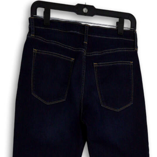 Womens Blue Dark Wash Pockets Stretch Denim Skinny Leg Jeans Size 28/6 image number 4