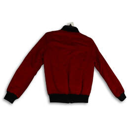 Womens Red Regular Fit Long Sleeve Full-Zip Bomber Jacket Size XS alternative image