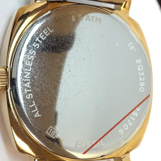 Designer Fossil BQ3280 Adjustable Strap Round Dial Anaog Wristwatch image number 4