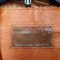 Standard Oil Women Orange Leather Jacket S image number 1