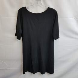 Eileen Fisher Women's Black Viscose Short Sleeve Top Size M alternative image