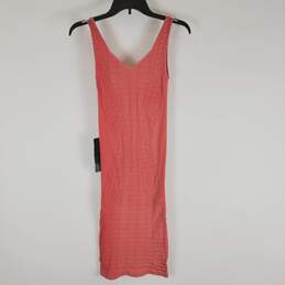 Bebe Women Coral Textured Bodycon Dress M/L NWT alternative image