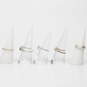 Assortment of 5 Sterling Silver Rings Sizes (5, 5.5, 6.75, 7.25, 7.25) - 10.2g image number 3