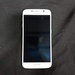 White & Gray Samsung Galaxy S6 Cellphone