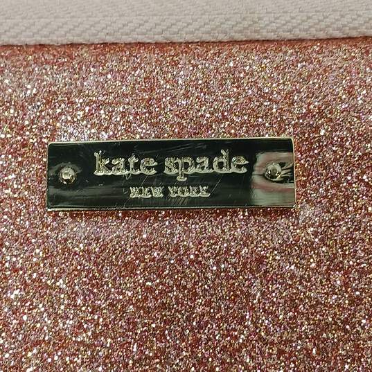 Kate Spade New York Rose Gold Glitter Laptop Cover and Small Mint Crossbody Bag image number 6